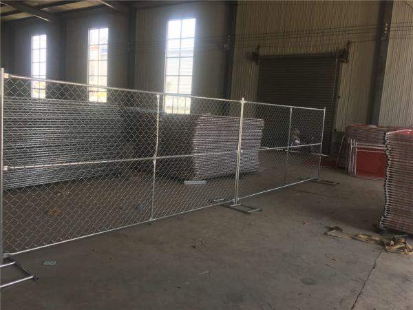 chain link temporary construction fence panels 6FT X 10F Mesh 2 3/8  x 2 3/8 ( 60mm x 60mm ) x 12 gauge wire