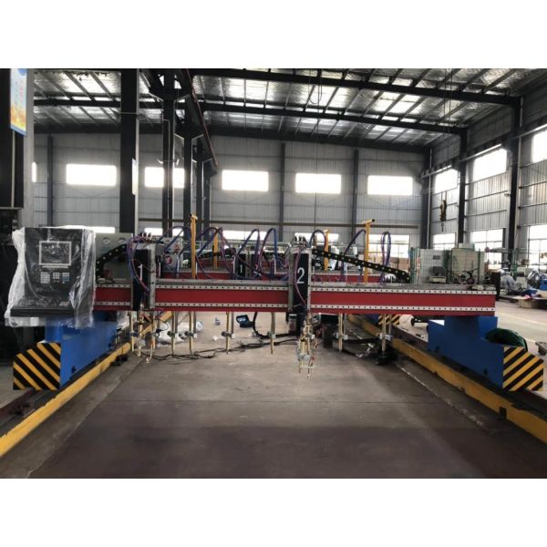 220V CNC Plasma Flame Cutting Machine 4000mm For Steel Plate Sheet
