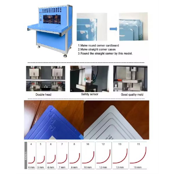 HX500CR Semi Auto Case Corner Rounding Machine Suitable for Hardcover Book Case Makers Requiring Precise Corner Rounding