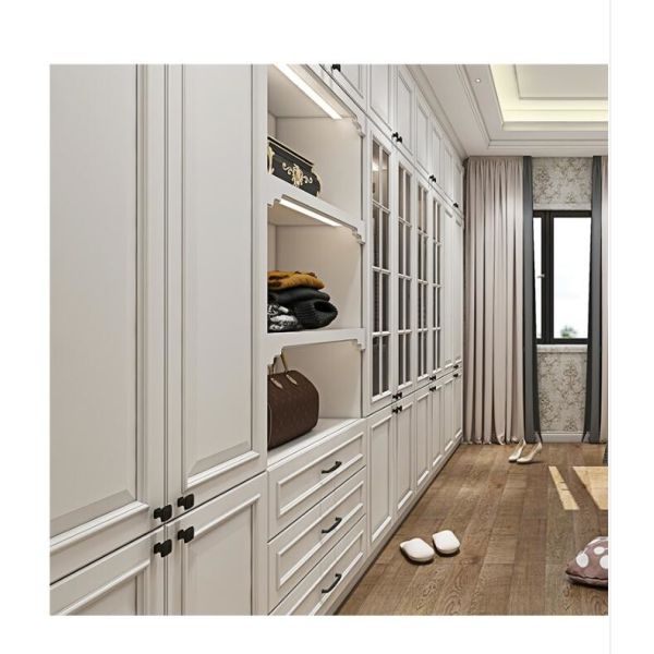 шкаф шкафа шкафа 220cm твердый деревянный угловой для спальни