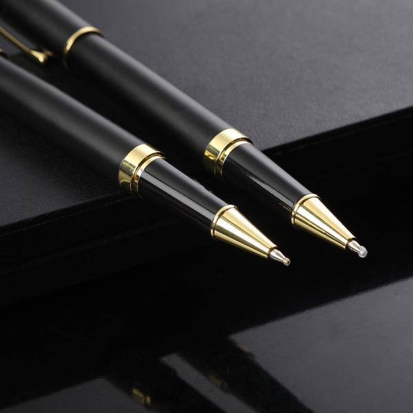 Metal Business Signature Pen Print Logo Roller Pen For Meeting Office