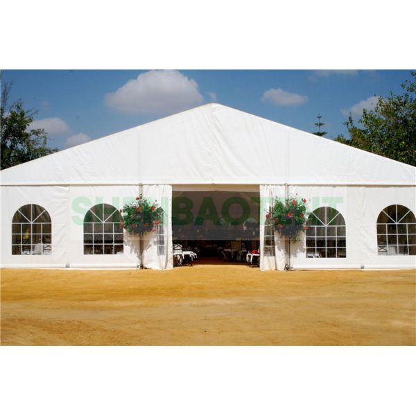 Elegant Decoration Outdoor Wedding Tent With Clear Windows Facility White Marquee