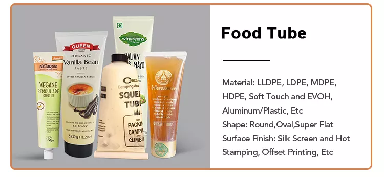 Косметическое алюминиевое сжиманное покрытие ISO4001 MDPE трубки зубной пасты лоснистое