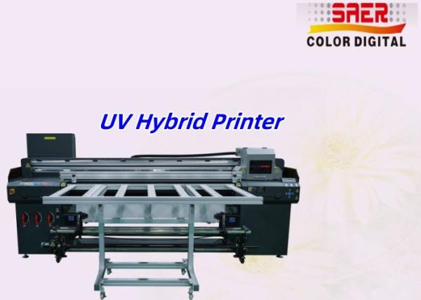 SAER Large Format UV Printer Machine Manufacturer Led UV Hybrid Printer Roll to Roll Flatbed Printer for Rigid & Flexible Material