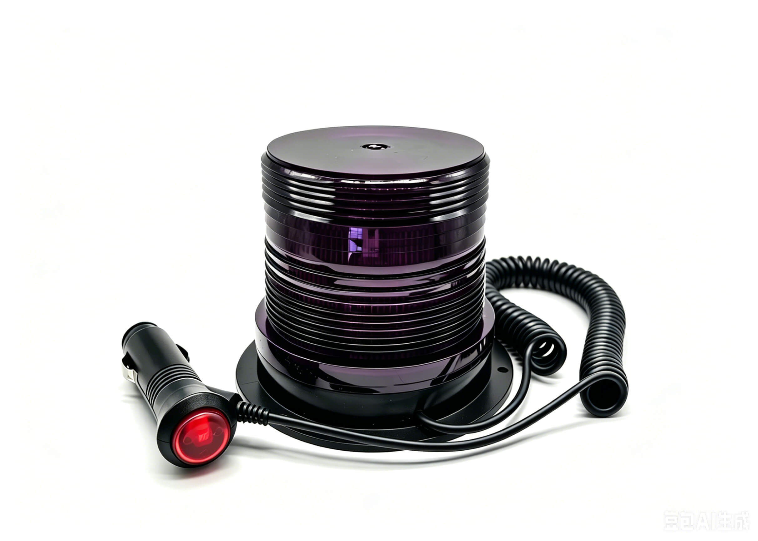 RD-205-48B Purple LED Beacon Flashing Light Strobe Magnetic With 12V 24V Lighter Plug