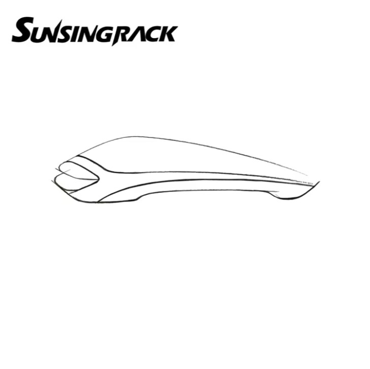 Sunsing New Design Universal ABS Car Roof Boxes Car Top Box Accessories with Roof Mount Car Rack and Rail