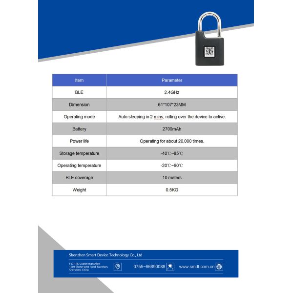 Padlocks двойной платформы Padlock ворот сада 2.4GHz Bluetooth водоустойчивые