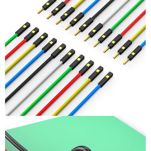 Male to Male Female to Female 2.54mm 1 Pin Dupont Connector Solderless Breadboard Jumper Wire for Arduino