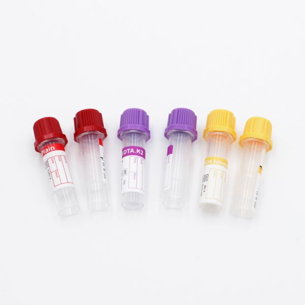 Disposable Plastic Micro Blood Collection Tube 0.25ml/0.5ml/1ml Micro Plain Gel Separator Serum Tube