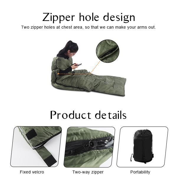 Компактные спальные мешки для кемпинга для 1 человека