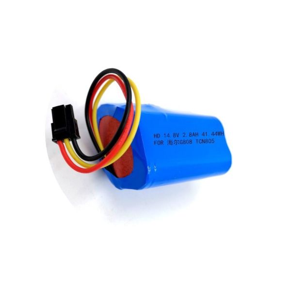 BMS Protected 18650 Battery Pack | Custom 2600mAh 14.8 Volt 18650 Rechargeable Lithium Ion Battery for Smart Sensors | CE Certified | Made in China