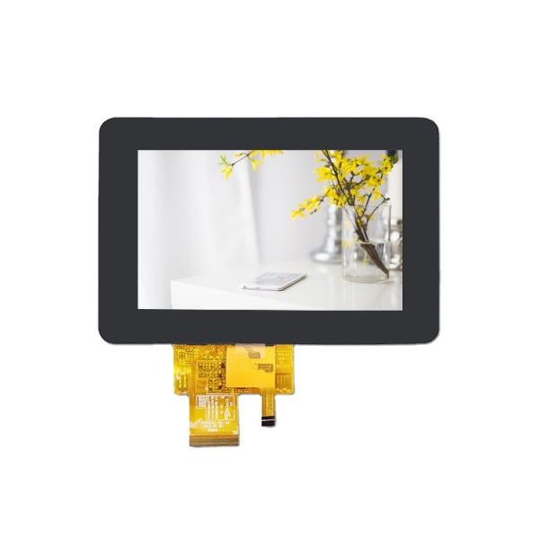5 definição do lcd 800x480 do tft da polegada com o painel de toque capacitivo