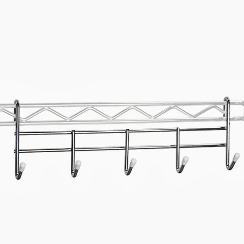 Kitchen Organiser Wooden Top Metal Chrome Basket Shelf Wire Trolley Cart