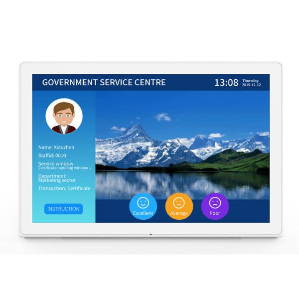 Tablet Android de 8 polegadas em forma de L com tela sensível ao toque IPS para uso comercial montado na parede