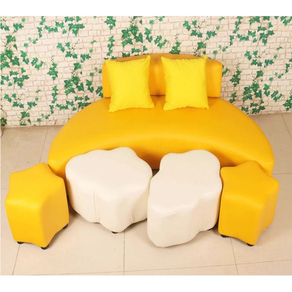 Leather Children Sofa Chair 35*28*35c  For Living Room