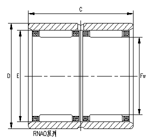 RNAO5 GCr15 Yoke Type 8MM Needle Roller Bearing