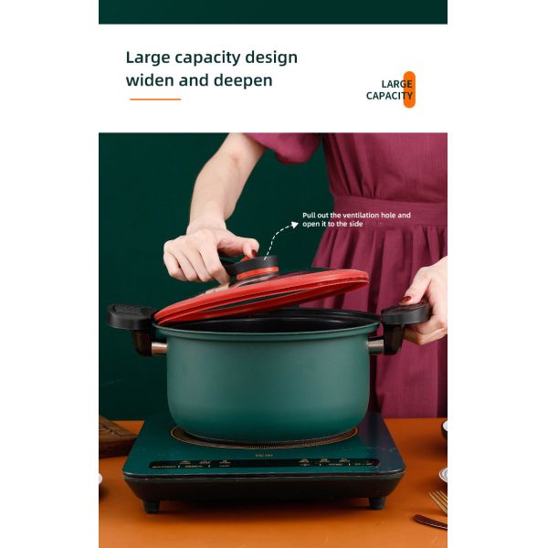 профессиональной герметической электрической кастрюли кухни домашняя тушеного мяса низкого давления ручка не