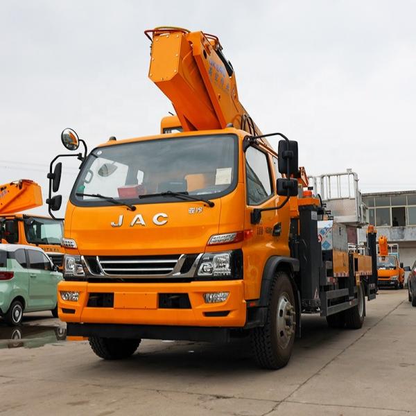 Cheap price Jianghui 40 m aerial work platform truck   aerial platform work vehicles with Liftlifting bucket type   on sale