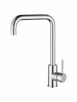 Torneira móvel da banca da cozinha do punho de Chrome 1,8 galões pelo minuto
