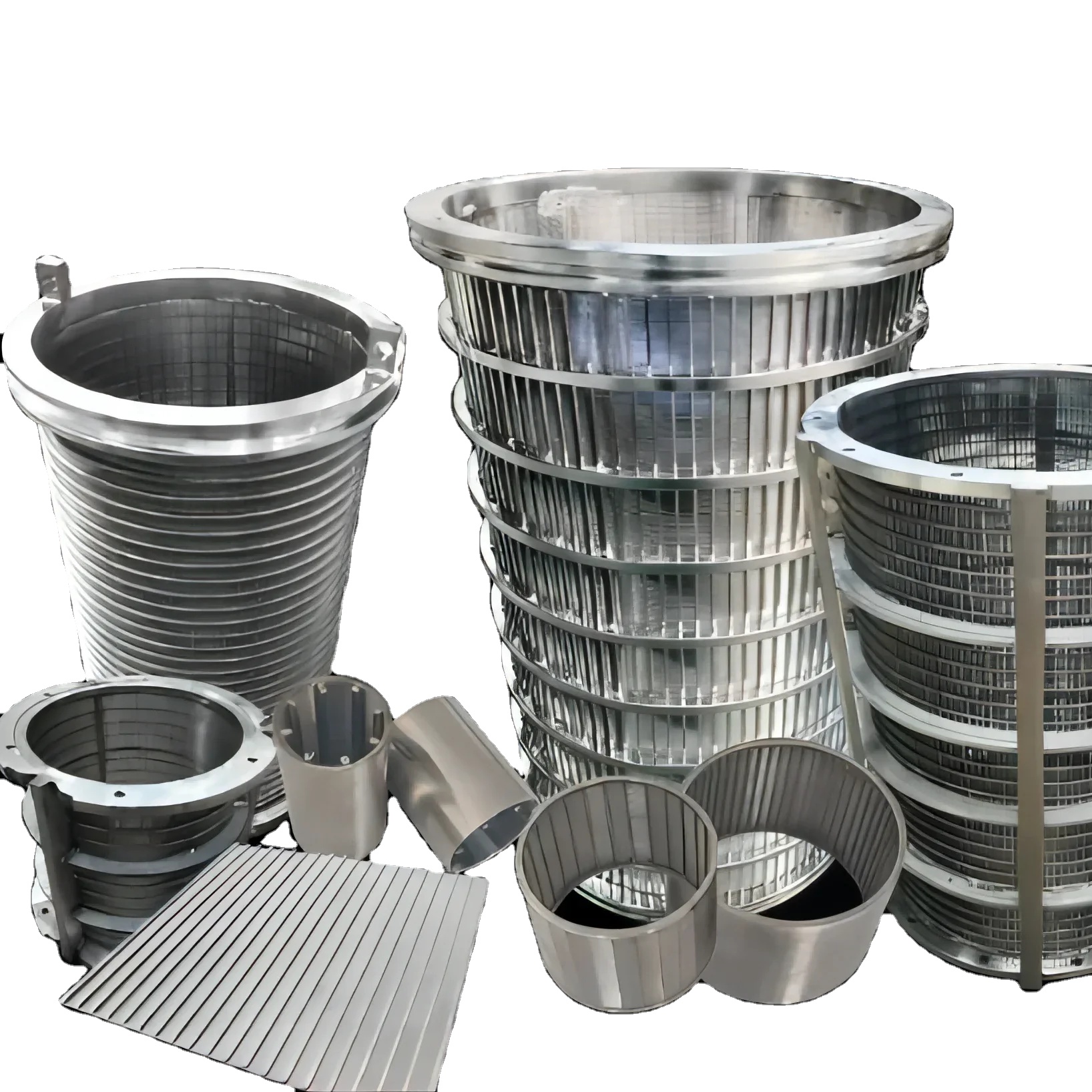High structural strength Johnson wedge wire screen pipe filtering slot inner for filter water