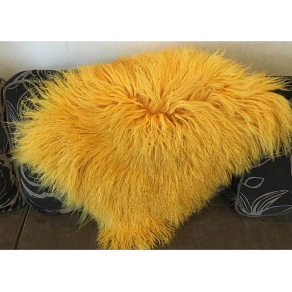 Anti Wrinkle Washable Sheepskin Floor Rug , Teal Blue Fuzzy Throw Blanket 