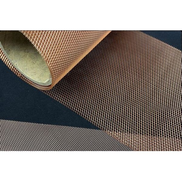 Diamond Shape Copper Expanded Metal Sheet Small Hole Standard