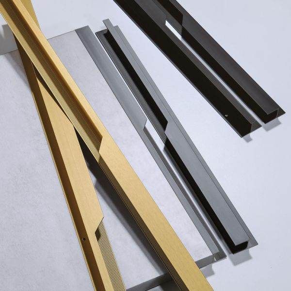 Factory Wholesale Aluminum Embedded Furniture Drawer Pull Kitchen Cabinet Handle Wardrobe Handle