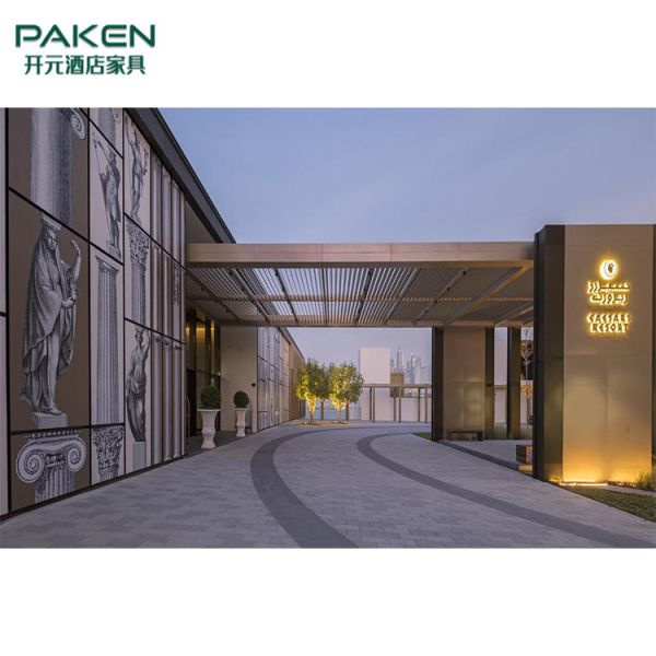 High End Hotel Public Area Furniture Sofa Center Table and Chair