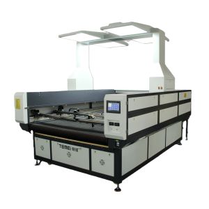 Intelligent Visual Patrol Dual Head Textile CO2 Laser Cutting Machine Automated