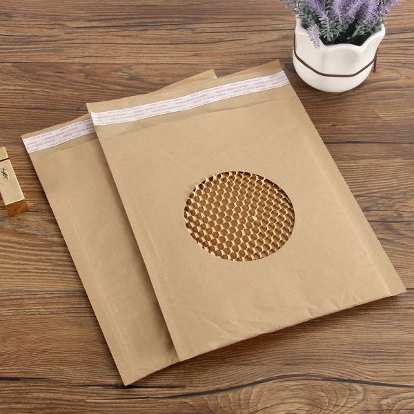 Regular Style Honeycomb Paper Bag 80GSM  Paper Padded Mailer Recyclable For Shipping