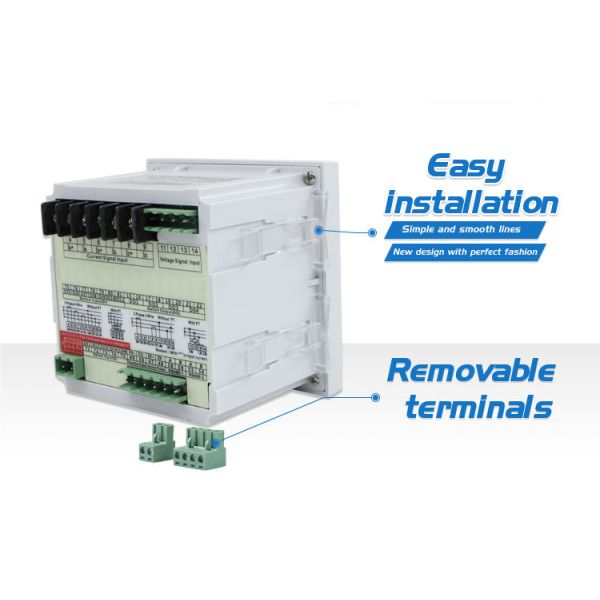 three phase digital multifunction ampere volt poer energy meter ith RS485 meter 220 volt att meter