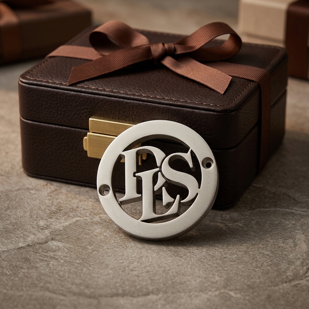 Customized Zinc Alloy Nameplate Luggage Logo With A High-end Texture