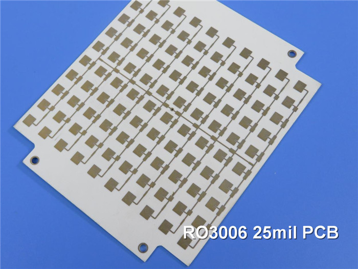 Тест PCB 100% золота погружения Rogers 25mil RO3006 электрический