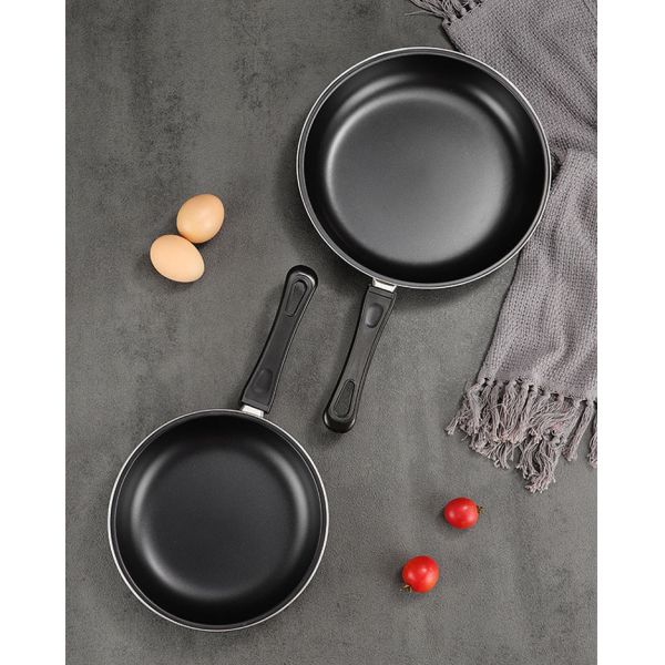 Wholesale TOP Seller 9-Inch Cooking Pot Non Stick Fry Pan Cookware Cast Iron Frying Pans With Anti-Heat Handle