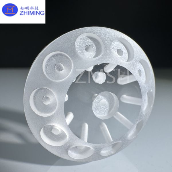 Screw Thread Sapphire Crystal Glass Liquid Valve Corrosion Resistance