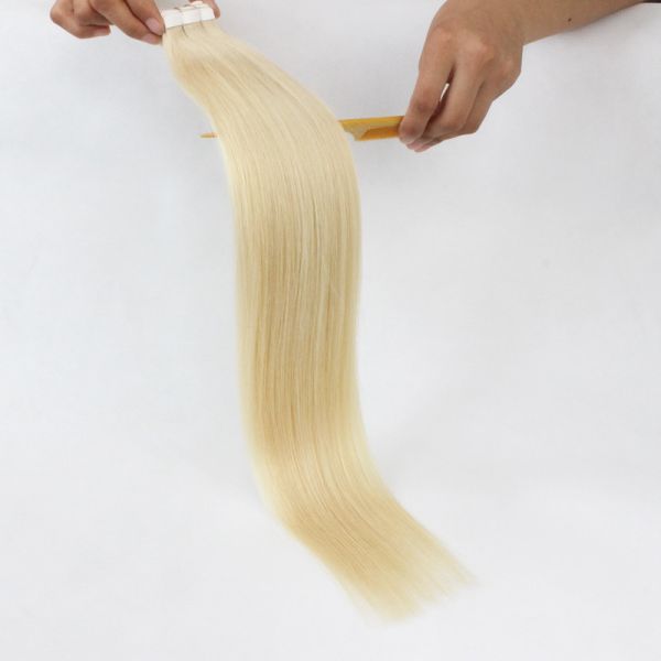 Factory Price Unprocessed Blonde Brazilian Virgin Tape Hair Extension