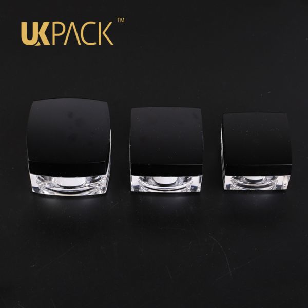 Square Acrylic Cosmetic Cream Jars High Grade Skin Care Empty Cream Jars