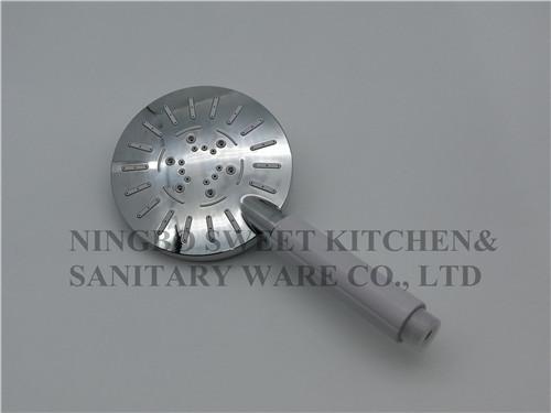 chrome plating shower head hand shower set round overhead shower rain shower ABS bathroom shower