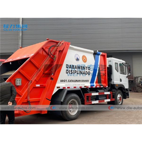Тележка Compactor отброса затяжелителя зада Dongfeng D9 10M3 10CBM