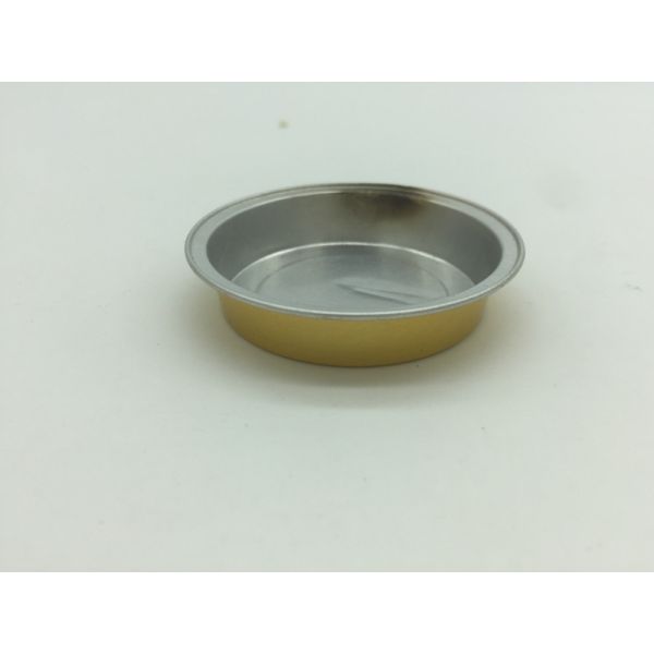 Gold Metal Mini Aluminum Foil Cups Pie Pans Baking Tool Disposable For Pastry