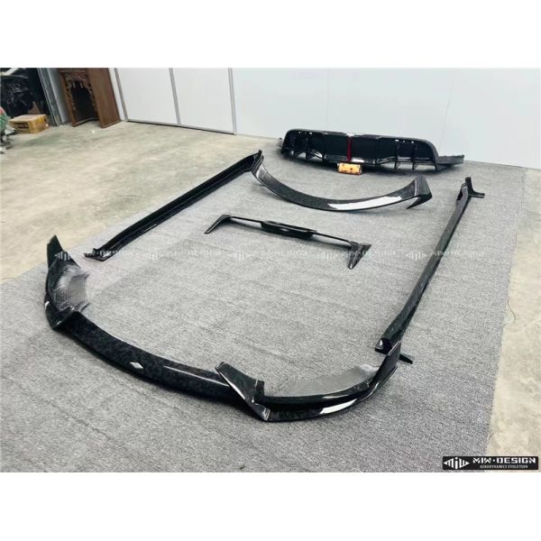 Auto Parts for Tesla MODEL Y Carbon Fiber Body Kit MODEL Y Upgraded MIW-style Carbon Fiber Front Shovel Diffuser Spoilerbody Kit