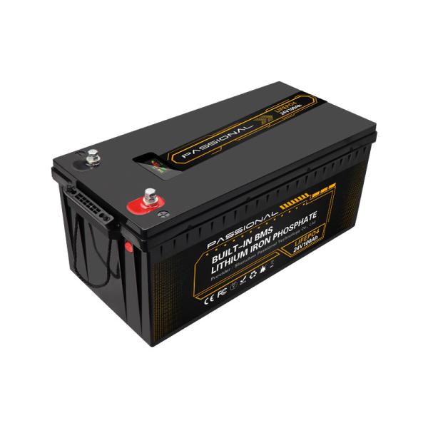 Light Weight Household Solar Battery , 24v 100ah Rechargeable LFP Battery Bank