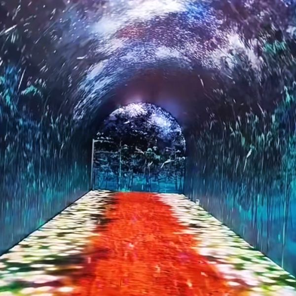 3D Immersive Interaction LED Time Tunnel Screen Curved Micro LED Display