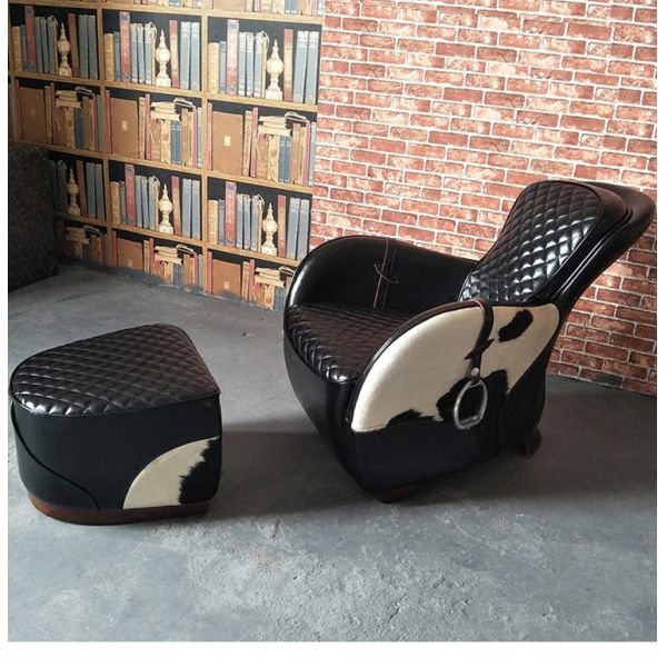 Nidea #8810 Aviator Retro Industrial Chaise Lounge Chair with Cooling Feature for Living Room Bedroom Home Furniture