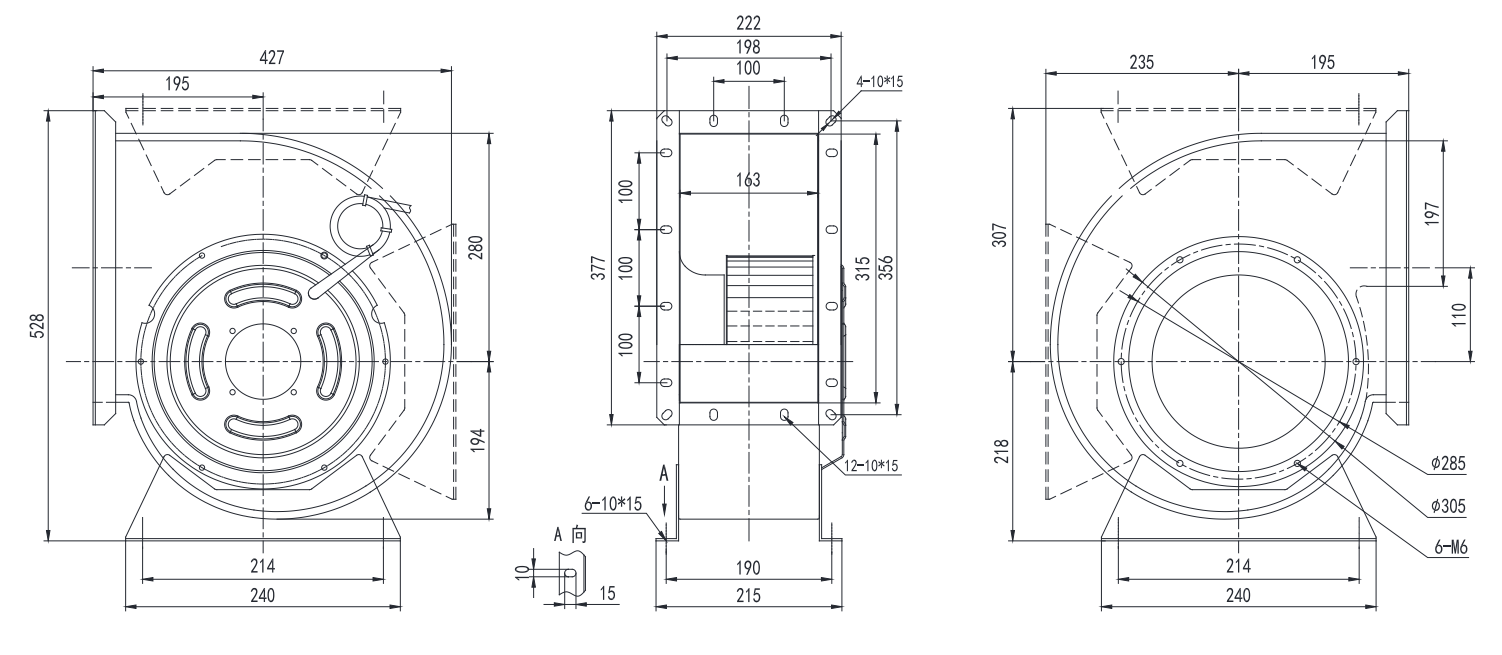 fã de ventilação do espaço de 710mm grande para o ventilador suspendido tubulação