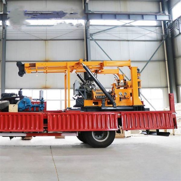 Instalación de perforación de núcleo de exploración geotécnica montada en remolque de ruedas de 400-600 m (XYX-3)
