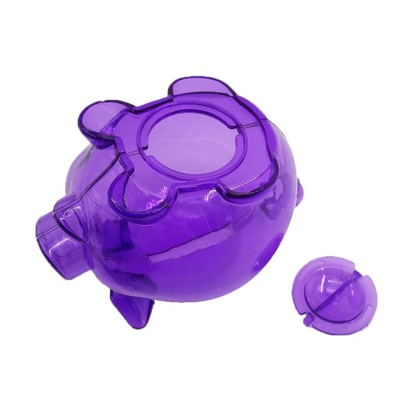 Cartoon Purple Transparent Piggy Bank Kids Birthday Gift