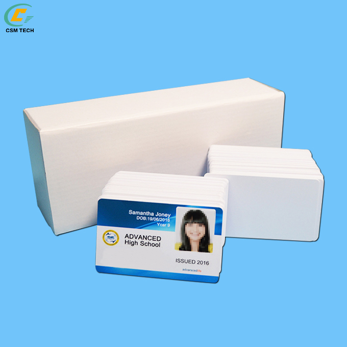 Customized 86x54mm White PVC Photo ID Card with Digital Printing for Company and School Use
