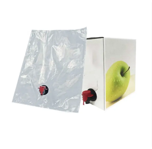 Leakproof Food Grade Aluminized Transparent Bag In Box For Liquid Packing