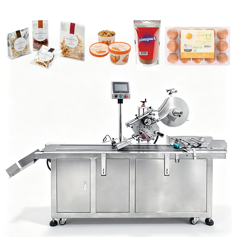 Automatic Flat Surface Label Applicator Bag Labeling Machine Plastic and Paper Label Sticker Applicator